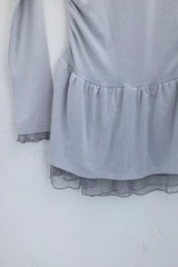 シフォンフリルラインドレス