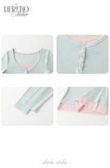 ミントピンクレイヤードTシャツ