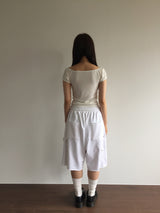 リベットバミューダスウェットショーツ(3color)