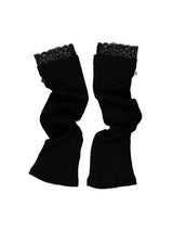 LACE LEG WARMER BLACK