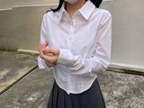 スパンクロップシャツ
