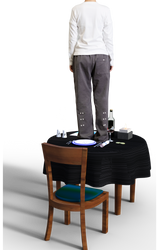 DON'T PUSH MY BUTTONS TROUSER (CHARCOAL)