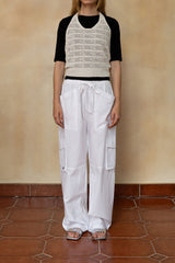 Daily pocket wide pants_ivory