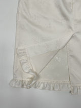 Jacquard satin midi skirt