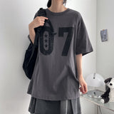 07 クラック ボクシーフィット ショートスリーブ Tシャツ(4 colors) H&L