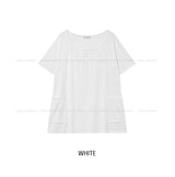 Ribe Shirred Boat Neck Pocket Short Sleeve