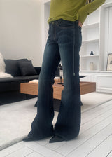 YELLOW STITCH BOOTS CUT DENIM