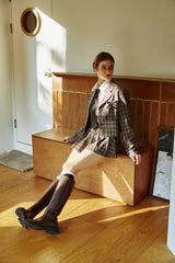WHITNEY CROP JACKET / CHARCOAL