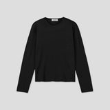 Chewy Waffle Crop Long Sleeve