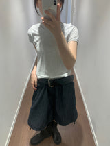 Selvage culottes denim pants (1color)