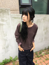 [BAONHAUS] ルーヴェン ストライプ カラーマッチング ロングスリーブ Tシャツ