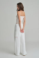 NYC sweatpants, Ivory