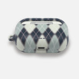 アーガイルブラーケース_ネイビー (airpods)