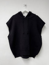 Over hood knit vest
