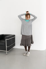 mochi button shirring top(3colors)