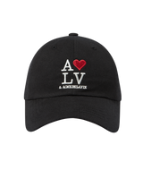 25FW LOVE ADLV COTTON BALL CAP BLACK