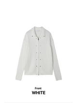 WL Ed Rivet Ribbed Knit Zip-Up (2C)