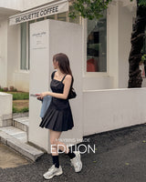 【MADE】Pleated mini dress