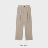 LMN セイントトゥタックリネンワイドパンツ (3 colors)