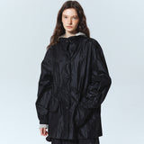 OVERSIZED COATING MIDI JACKET_BLACK