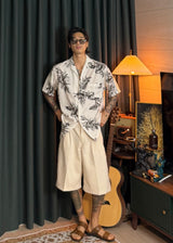 Overfit Bermuda Backbanding Slacks Shorts 3COLOR