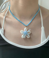 Sea@shell flower summer necklace