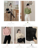 Hairy turtleneck knit
