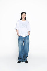 25SS デストロイデニムバドパンツ ブルー