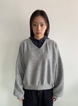 Chimti Brushed V-Neck Fleece Sweatshirt