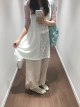 Loen Patchwork Slip Dress (2color)