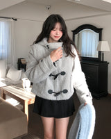 [wool 20%] ドーソンヘアリーフードダッフルコート