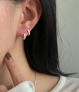 (silver925) ミニローズワンタッチピアス *silver