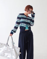 [UNISEX] リネン ピンタック バンディング ワイドパンツ