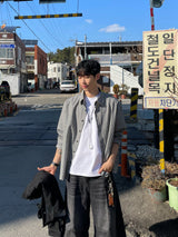 Mini Check Oversized Shirt (S, M, L / 3colors)