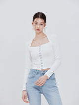 Hook square top (white)