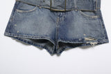 Veda Low Rise Denim Shorts