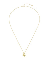26SS★ Champagne Full Moon Big Bowl Long Necklace