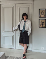 Nation seersucker overfit shirt