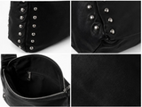 EDGY STUDDED BLACK SHOULDER BAG