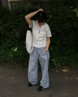 Ribbon shirring t-shirt