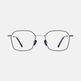 Knouun Square titanium glasses CODE. 101. B Sizzy Silver