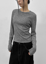 [MADE] Ronaj Knitlike Round Long Sleeve T-shirt