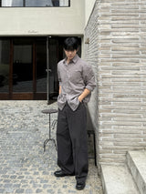 Bio cotton curved pants