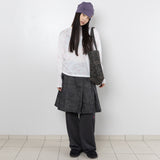 Twister Button Panel Beanie - Purple