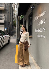 Super Pintuck Wide Cotton Pants