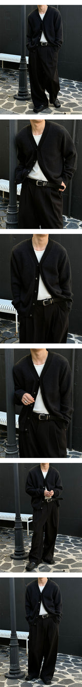 [F/W] ミニマルラインウールカーディガン(3color)