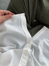 Look Diploma Summer Pixel Seersucker Oversized Shirt