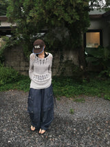 Multi-pocket non-fade shirring cargo pants (2c)