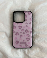 [MADE] Heart leopard epoxy bumper case(pink)