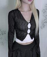 V Lace Sleeveless (2colors)